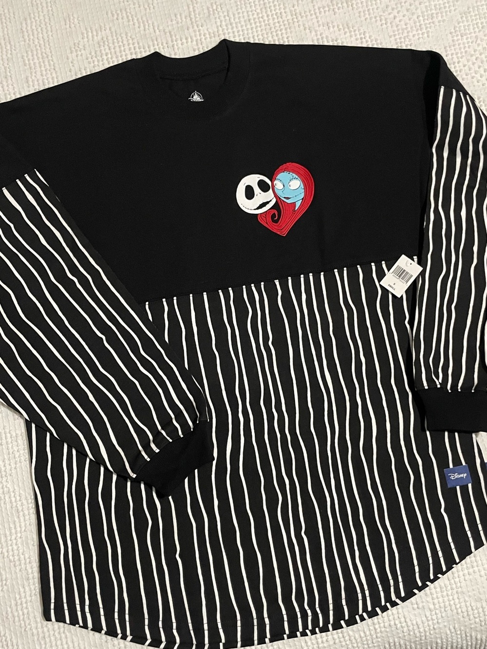 Disney The Nightmare Before Christmas Striped Girls' spirit jersey